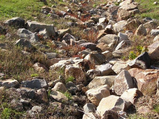 Oklahoma Rip Rap used for erosion control and landscaping